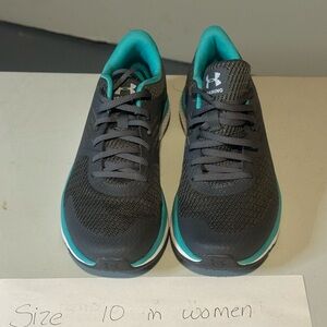 Under Armour Women's Sneakers - Charcoal and Aqua